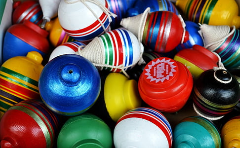photo of assorted-color spintop toy lot thumbnail