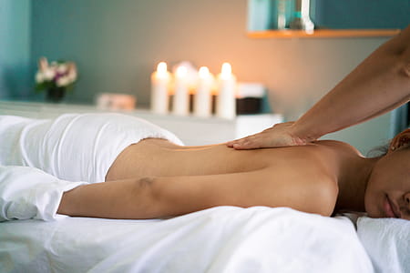 Woman Getting Back Massage Photo thumbnail
