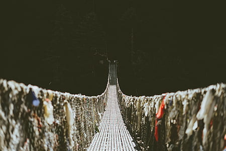 gray wooden hanging bridge thumbnail