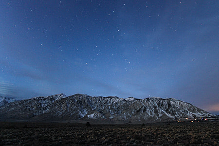 mountain during night time thumbnail