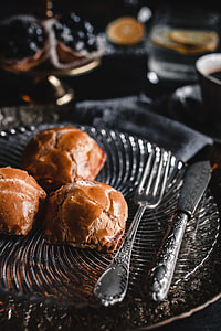 Sweet buns with cream cheese inside thumbnail