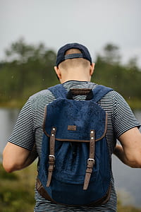 Man Wearing Black Backpack thumbnail