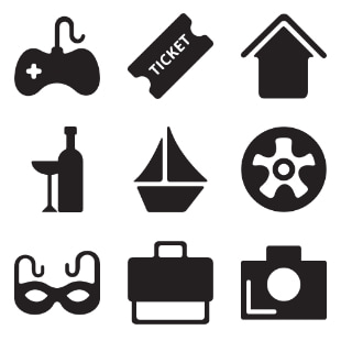 Locations - Solid svg vector icon sets