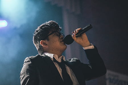 Man Wearing Black Suit Jacket thumbnail
