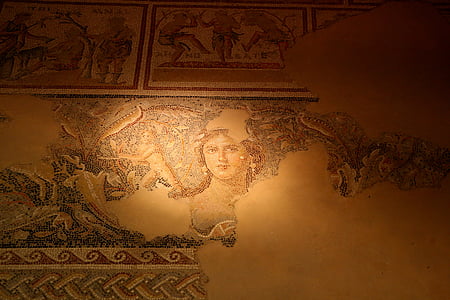 the lady mosaic, zipory, israel, asia, architecture, cultures thumbnail