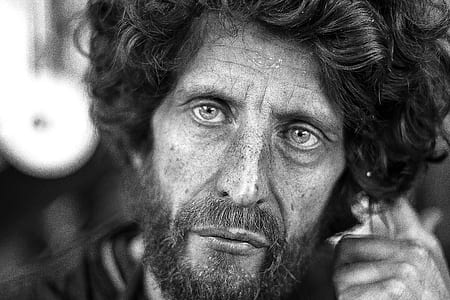grayscale photography of man thumbnail