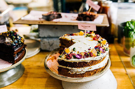 Baked Cake With Candies on Top thumbnail