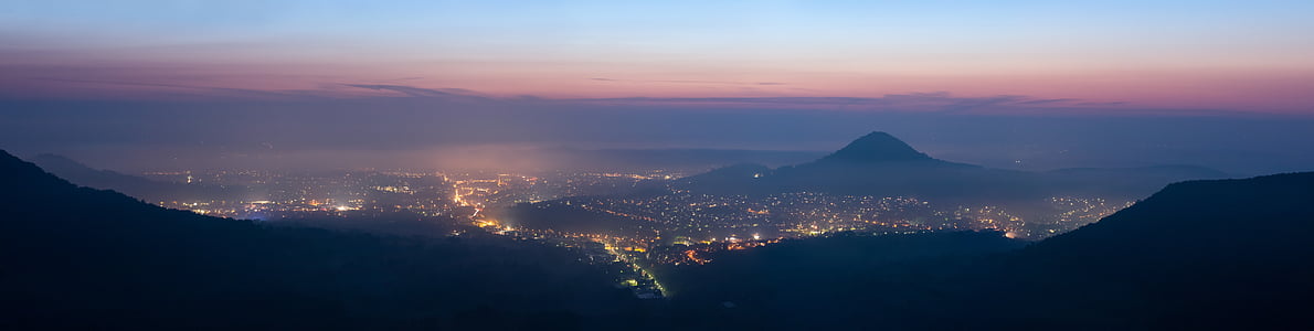panoramic view of city lights thumbnail