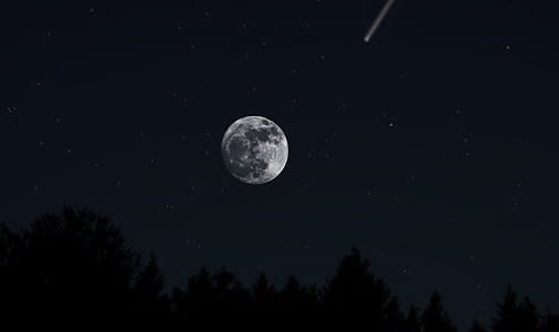 long exposure photography of stars and moon thumbnail