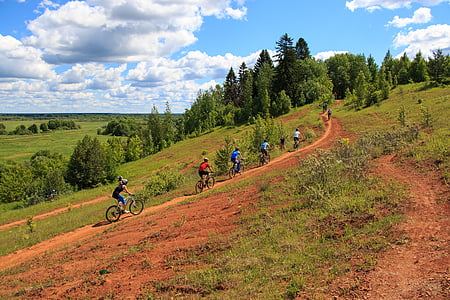 five person riding bicycles thumbnail