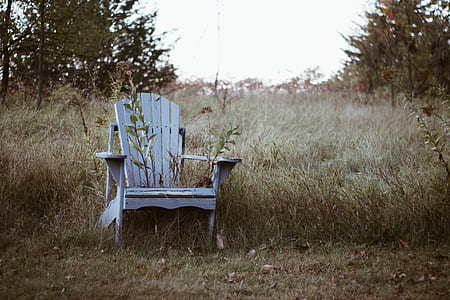 gray wooden armchair thumbnail