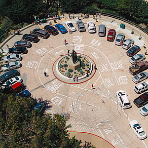 vehicles parked on parking lot thumbnail