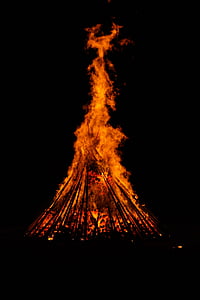 photography of bonfire at daytime thumbnail