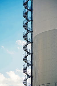 spiral ladder on building thumbnail