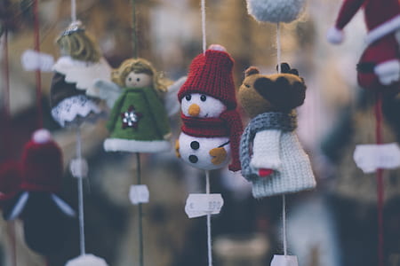 snowman knitted doll thumbnail