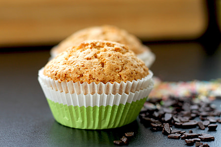 selective focus photography of muffin thumbnail