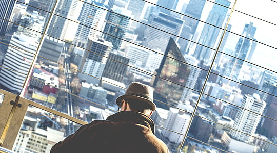 adult, architecture, back view, building, business thumbnail