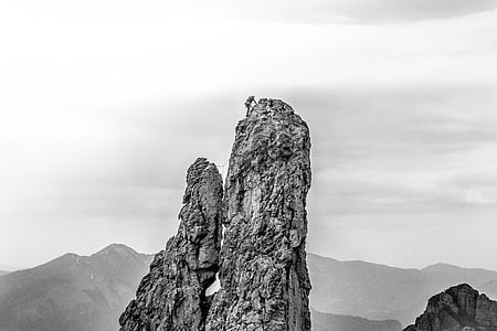 low angle photography of rock formation thumbnail