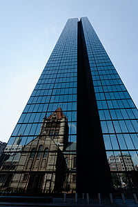 low-angle photo of glass tower building thumbnail