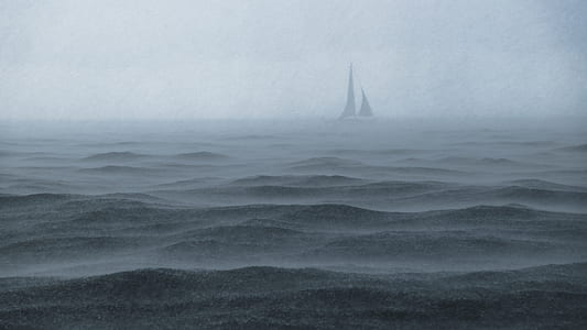 body of water during rainy day thumbnail