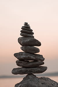 selective focus photo of balance stone thumbnail