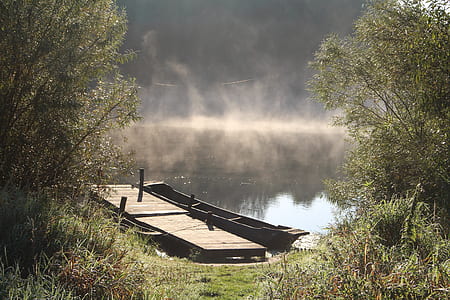 wooden dock on lake thumbnail