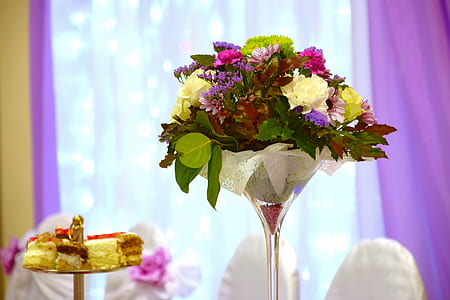 food, flowers, purple, glass thumbnail