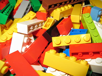 assorted-color interlocking block lot thumbnail