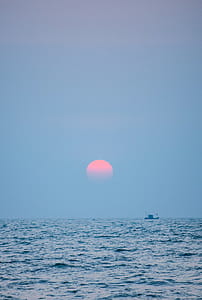 body of water during sunset thumbnail