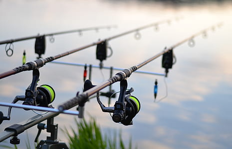 selective focus photography of fishing rod thumbnail