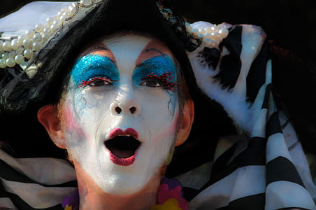 person wearing painting face thumbnail