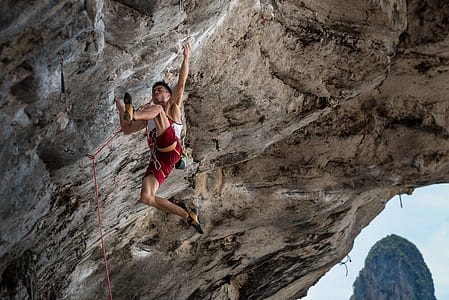 person mountain climbing thumbnail