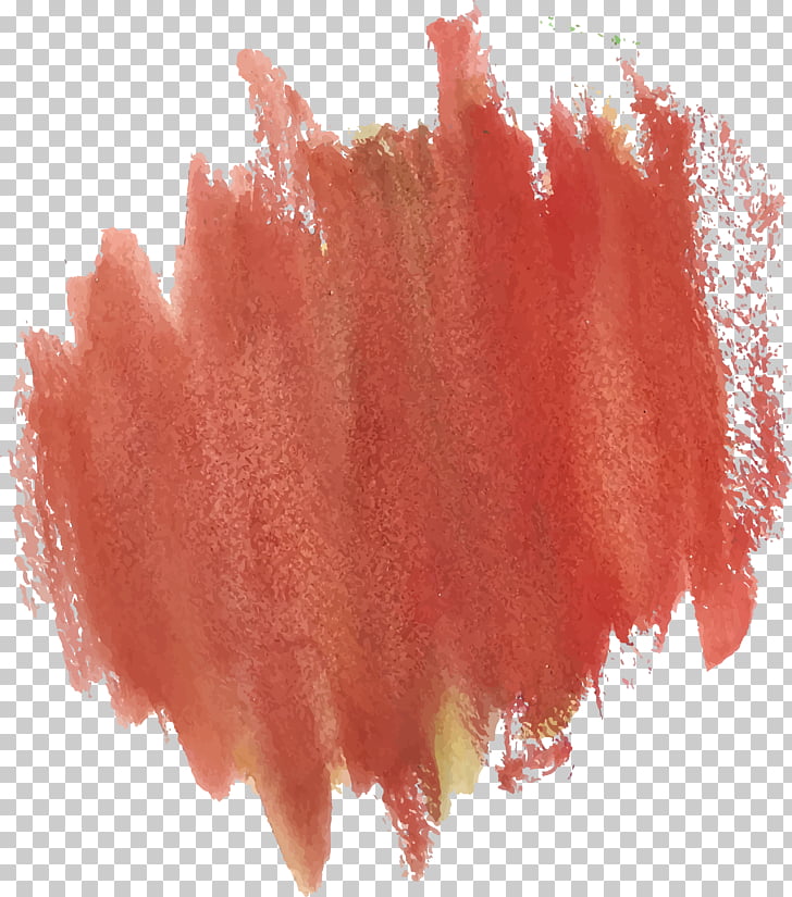 Red Watercolor painting Paintbrush Graffiti, Brown red watercolor graffiti, orange paint PNG clipart