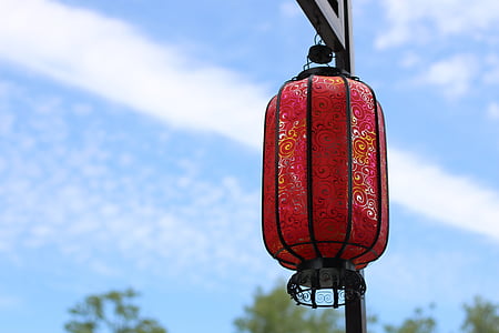 selective focus photo of red lantern thumbnail