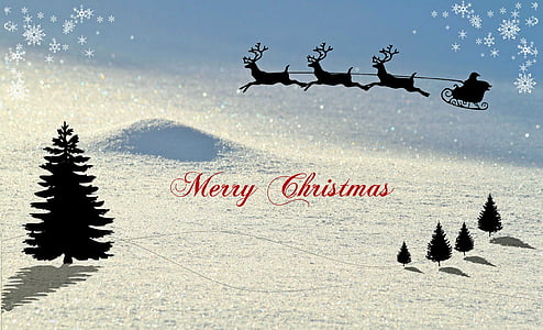 Merry Christmas text illustration thumbnail