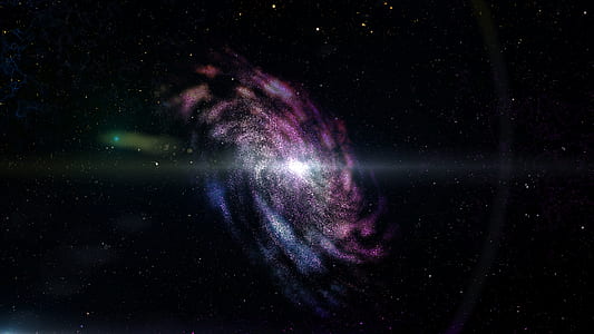 purple and black Galaxy illustration thumbnail