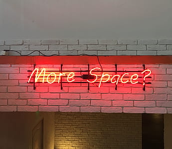 red neon More Space? signage thumbnail