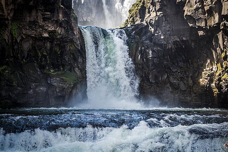 nature, water, rocks, forest thumbnail