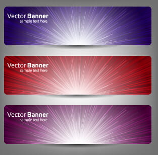 Colorful Optical Line Vector Banner 01 Eps File Free Graphics