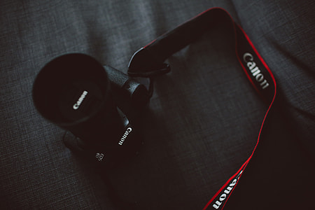 Canon camera and strap thumbnail