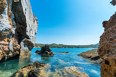 rocky beach at daytime thumbnail