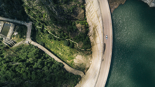 Water dam in Romania - Drone thumbnail