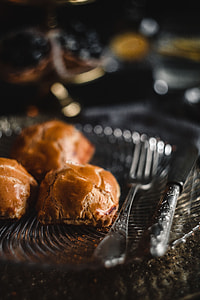 Sweet buns with cream cheese inside thumbnail