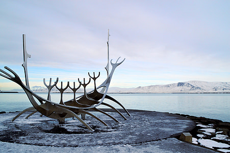Viking Ship Statue, Sun Voyager thumbnail