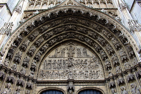 religious statue embossed arch thumbnail