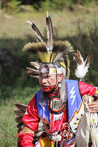 man wearing tribal costume thumbnail
