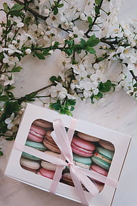 French macarons in box thumbnail