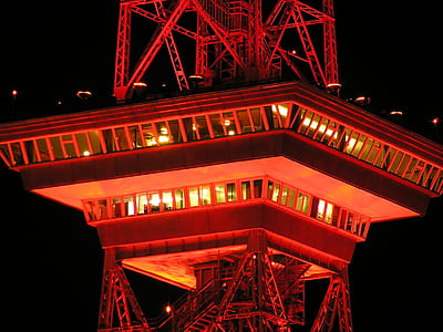 lighted building during nighttime thumbnail