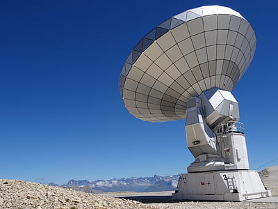 white heavy satellite under blue sky thumbnail