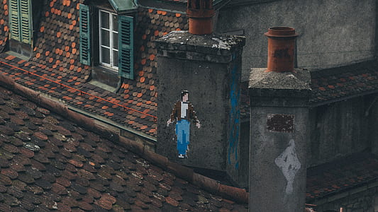 city, man, street, building thumbnail